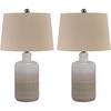 image:imageSignature Design by Ashley 25 in Ceramic Table Lamp Set of 2 TaupeTaupe