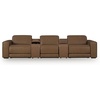 image:imageSignature Design by Ashley 6Piece Leather Power Reclining Sectional Sofa5Piece Sectional with Console