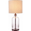 image:imageSignature Design by Ashley Bandile Seeded Glass Bedside Table Lamp BronzeBronze