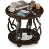 image:imageSignature Design by Ashley Frallyn Round End Table Faux Marble Side Table