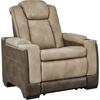 image:imageSignature Design by Ashley NextGen Durapella Power Recliner SandBeige  Dark Brown