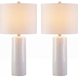image:imageSignature Design by Ashley 25 in Ceramic Table Lamp Set of 2 TaupeWhite