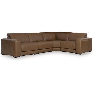 image:imageSignature Design by Ashley 6Piece Leather Power Reclining Sectional Sofa4Piece Sectional
