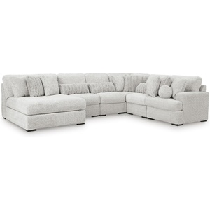 image:imageSignature Design by Ashley Cuddlesome 3Piece Modular Sectional WhiteLeft Hand 6Piece Sectional with Chaise