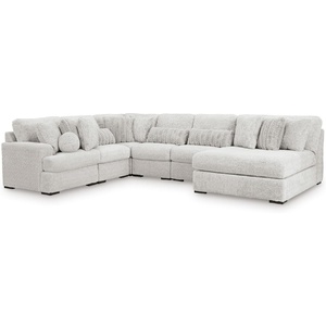 image:imageSignature Design by Ashley Cuddlesome 3Piece Modular Sectional WhiteRight Hand 6Piece Sectional with Chaise