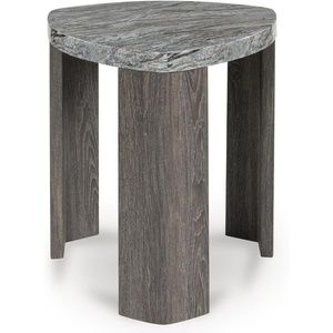 image:imageSignature Design by Ashley Faux Marble Triangle End Table Gray amp Brown2413 W x 2413 D x 2513 H