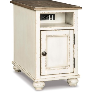 image:imageSignature Design by Ashley Realyn Chairside End Table with StorageAntique White