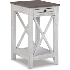 image:imageSignature Design by Ashley Realyn Chairside End Table with StorageGray  White