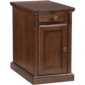 image:imageSignature Design by Ashley Realyn Chairside End Table with StorageMedium Brown