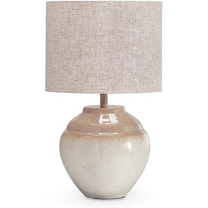 image:imageSignature Design by Ashley Waldish Rustic Metal Bedside Table Lamp CreamCreamBeige