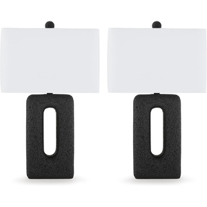 image:imageSignature Design by Ashley Wimmings Table Lamp Set of 2 Black 26 in
