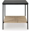 image:imageSignature Design By Ashley Minrich Eclectic Accent Table with Lower Shelf Black amp Light Brown
