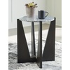 image:imageSignature Design By Ashley Tellrich Contemporary Accent Table with Cross Legs Black amp White
