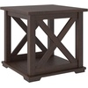 image:imageSignature Design by Ashley 1Piece End Table Farmhouse Square with ShelfDark Brown