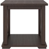 image:imageSignature Design by Ashley 1Piece End Table Farmhouse Square with ShelfDark Brown
