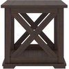 image:imageSignature Design by Ashley 1Piece End Table Farmhouse Square with ShelfDark Brown