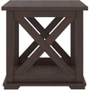image:imageSignature Design by Ashley 1Piece End Table Farmhouse Square with ShelfDark Brown