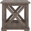 image:imageSignature Design by Ashley 1Piece End Table Farmhouse Square with ShelfGrey