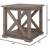 image:imageSignature Design by Ashley 1Piece End Table Farmhouse Square with ShelfGrey