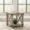 image:imageSignature Design by Ashley 1Piece End Table Farmhouse Square with ShelfRustic Brown