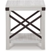 image:imageSignature Design by Ashley 1Piece End Table Farmhouse Square with ShelfWhite