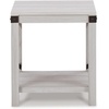image:imageSignature Design by Ashley 1Piece End Table Farmhouse Square with ShelfWhite