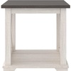 image:imageSignature Design by Ashley 1Piece End Table Farmhouse Square with ShelfWhite and Brown