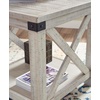 image:imageSignature Design by Ashley 1Piece End Table Farmhouse Square with ShelfWhitewash