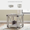image:imageSignature Design by Ashley 1Piece End Table Farmhouse Square with ShelfWhitewash