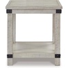 image:imageSignature Design by Ashley 1Piece End Table Farmhouse Square with ShelfWhitewash