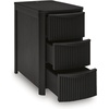 image:imageSignature Design by Ashley 1Piece Narrow End Table with Drawers and USBBlack