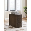 image:imageSignature Design by Ashley 1Piece Narrow End Table with Drawers and USBDark Brown