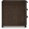 image:imageSignature Design by Ashley 1Piece Narrow End Table with Drawers and USBDark Brown