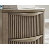 image:imageSignature Design by Ashley 1Piece Narrow End Table with Drawers and USBLight Brown