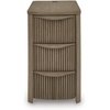 image:imageSignature Design by Ashley 1Piece Narrow End Table with Drawers and USBLight Brown