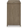 image:imageSignature Design by Ashley 1Piece Narrow End Table with Drawers and USBLight Brown