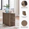 image:imageSignature Design by Ashley 1Piece Narrow End Table with Drawers and USBLight Brown