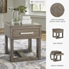 image:imageSignature Design by Ashley 1Piece Wood End Table with USB Grayish Brown