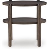 image:imageSignature Design by Ashley 2Tier Narrow Oval End Table Gray Brown