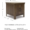 image:imageSignature Design by Ashley Breckington End Table with Storage Dark BrownAntique Brown