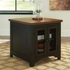 image:imageSignature Design by Ashley Breckington End Table with Storage Dark BrownBlackBrown
