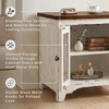 image:imageSignature Design by Ashley Breckington End Table with Storage Dark BrownDark Brown  White