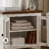 image:imageSignature Design by Ashley Breckington End Table with Storage Dark BrownDark Brown  White