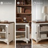 image:imageSignature Design by Ashley Breckington End Table with Storage Dark BrownDark Brown  White