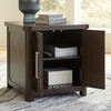 image:imageSignature Design by Ashley Breckington End Table with Storage Dark BrownDark Brown