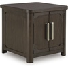 image:imageSignature Design by Ashley Breckington End Table with Storage Dark BrownDark Brown
