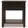 image:imageSignature Design by Ashley Breegin Narrow Chairside End TableDark Brown