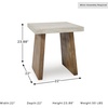 image:imageSignature Design by Ashley Brendalhouse End Table Square PedestalTwo Toned