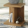 image:imageSignature Design by Ashley Brinstead Casual Chairside End Table with Power Supply and USB Ports Light BrownLight Brown