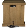 image:imageSignature Design by Ashley Brinstead Casual Chairside End Table with Power Supply and USB Ports Light BrownLight Brown